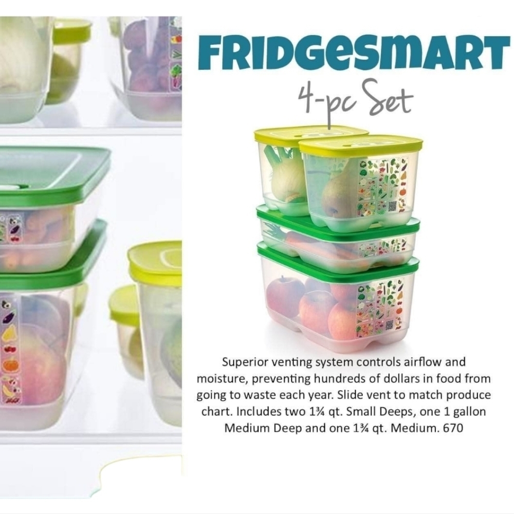 NEW Tupperware FridgeSmart | 4 Pack